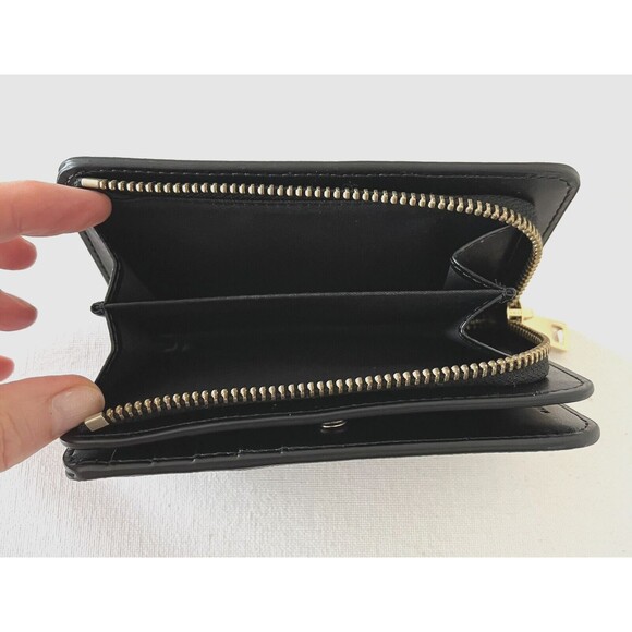 New Marc Jacobs Medium Compact Bifold Wallet Black - Picture 5 of 7